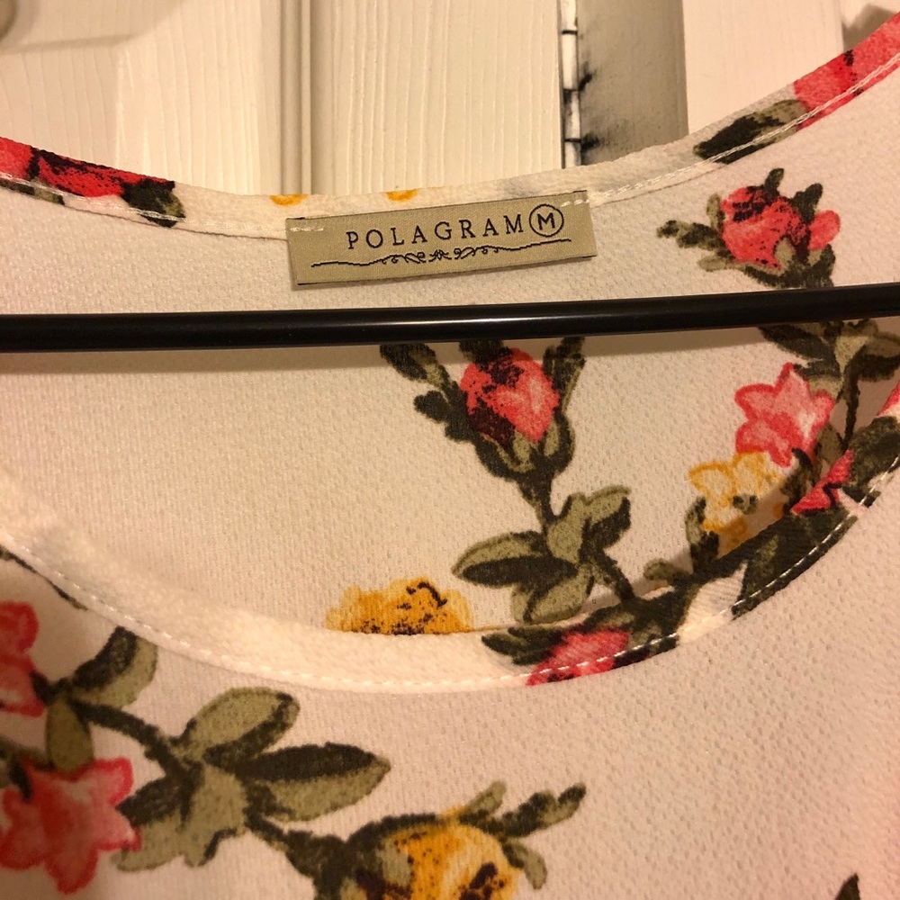 Polagram Floral Maxi Dress - White and Pink - Picture 9 of 10